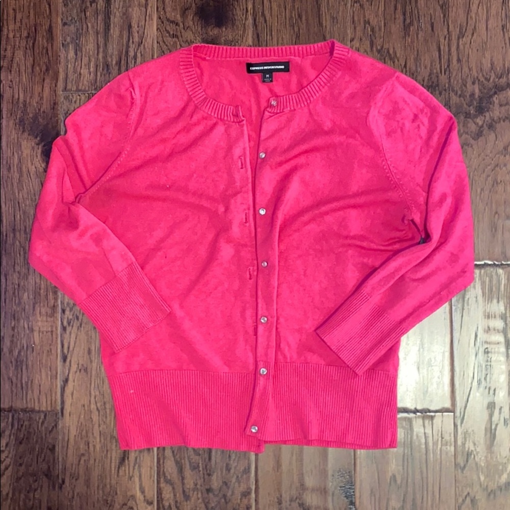 Express 3/4 Sleeve Cardigan - Picture 4 of 5